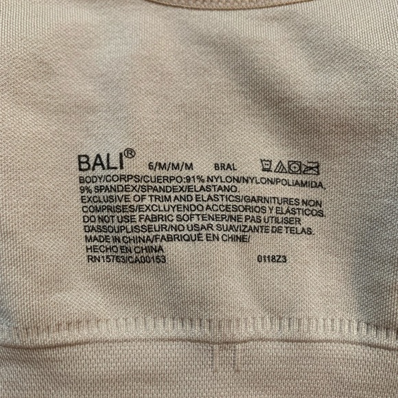 NUOVO Bali One Smooth U Bralette Supporto Liscio Wireless Medio - Foto 3